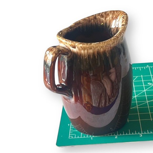 VTG Hull Pottery Brown Drip Creamer Pitcher | House N Garden, Mirror Brown - Picture 8 of 8